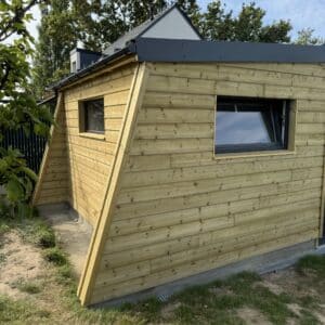 Salorge - abri en bois sur-mesure posé par Anex Ouest